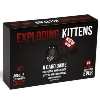 Exploding Kittens Card Game Original Edition NSFW Party Streaking Kittens Imploding Kittens Разширение Barking Kittens Bears vs B