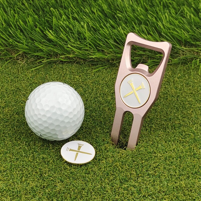 Zöld villa Zöld villajelölő szett Golf sapka klip levehető golflabda villa fém kreatív golflabda jelölő sapka kapcsok