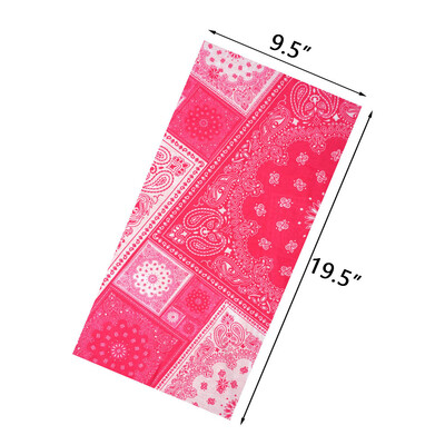 Ροζ απρόσκοπτη εξωτερική μπαντάνα ποδηλατικό κάλυμμα λαιμού γκέτα Γυναικείες κεφαλές για τρέξιμο με κεφαλή κεφαλής για κάμπινγκ μάσκα προσώπου Κασκόλ πεζοπορίας