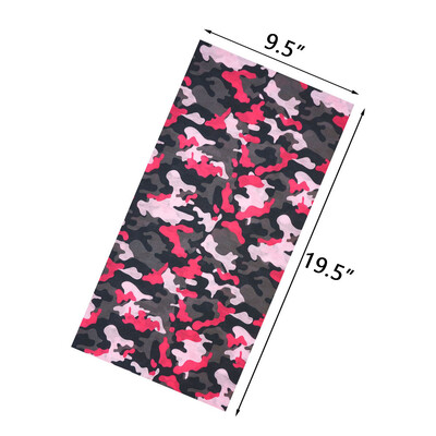 Ροζ απρόσκοπτη εξωτερική μπαντάνα ποδηλατικό κάλυμμα λαιμού γκέτα Γυναικείες κεφαλές για τρέξιμο με κεφαλή κεφαλής για κάμπινγκ μάσκα προσώπου Κασκόλ πεζοπορίας