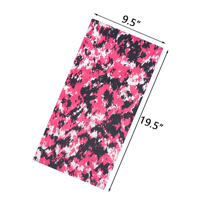 Ροζ απρόσκοπτη εξωτερική μπαντάνα ποδηλατικό κάλυμμα λαιμού γκέτα Γυναικείες κεφαλές για τρέξιμο με κεφαλή κεφαλής για κάμπινγκ μάσκα προσώπου Κασκόλ πεζοπορίας