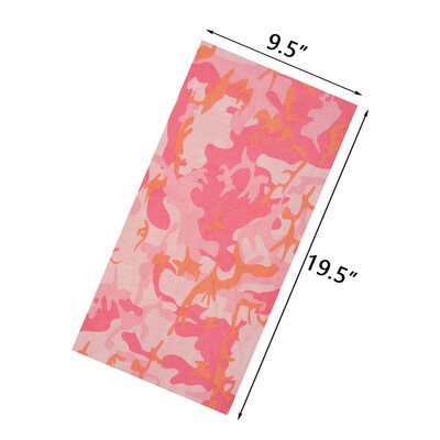 Ροζ απρόσκοπτη εξωτερική μπαντάνα ποδηλατικό κάλυμμα λαιμού γκέτα Γυναικείες κεφαλές για τρέξιμο με κεφαλή κεφαλής για κάμπινγκ μάσκα προσώπου Κασκόλ πεζοπορίας