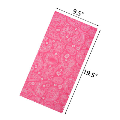 Ροζ απρόσκοπτη εξωτερική μπαντάνα ποδηλατικό κάλυμμα λαιμού γκέτα Γυναικείες κεφαλές για τρέξιμο με κεφαλή κεφαλής για κάμπινγκ μάσκα προσώπου Κασκόλ πεζοπορίας