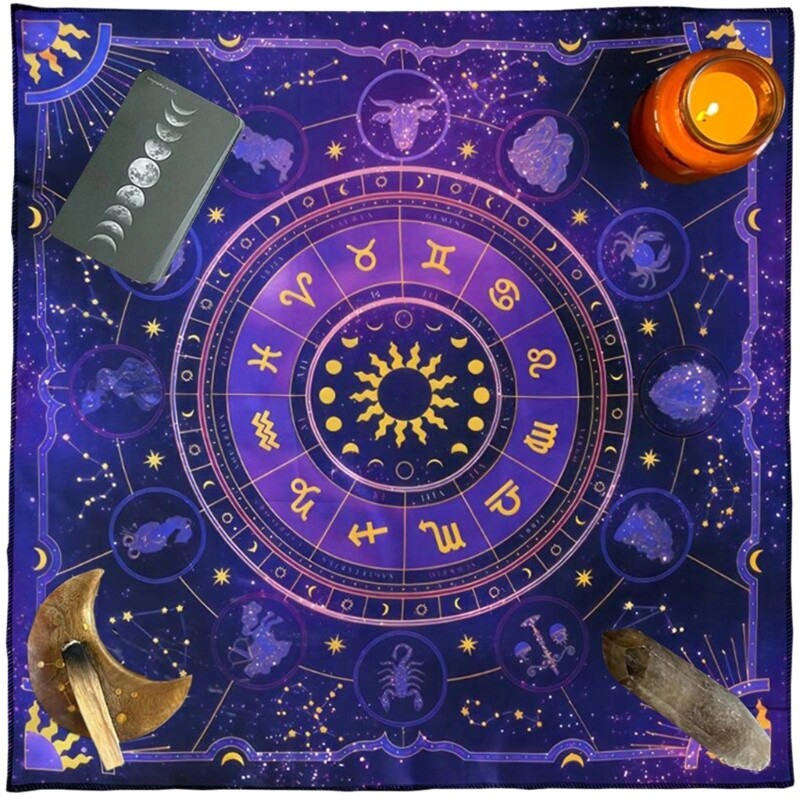 50x50/60x60/75x75cm Ταρώ Τραπεζομάντιλο Μαντιλάκια Επιτραπέζιο Παιχνίδι Oracles Card Pad