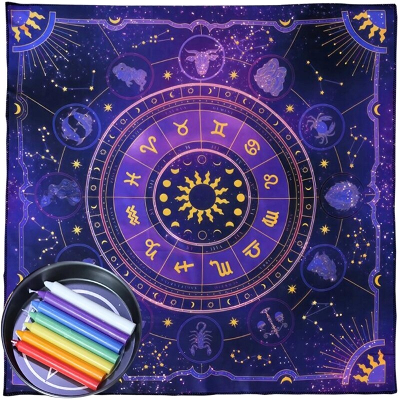 50x50/60x60/75x75cm Ταρώ Τραπεζομάντιλο Μαντιλάκια Επιτραπέζιο Παιχνίδι Oracles Card Pad