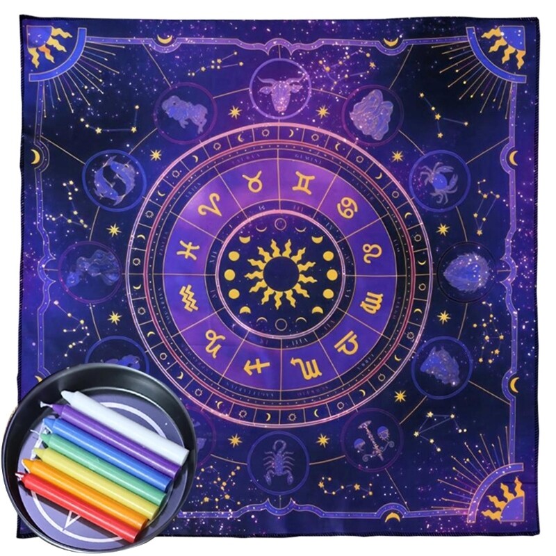 50x50/60x60/75x75cm Ταρώ Τραπεζομάντιλο Μαντιλάκια Επιτραπέζιο Παιχνίδι Oracles Card Pad