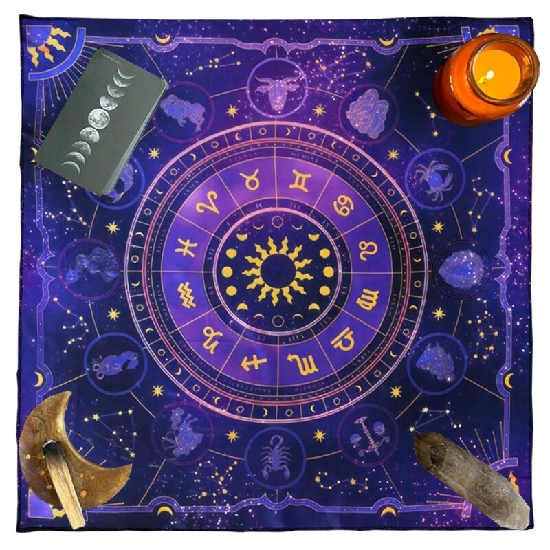 50x50/60x60/75x75cm Ταρώ Τραπεζομάντιλο Μαντιλάκια Επιτραπέζιο Παιχνίδι Oracles Card Pad