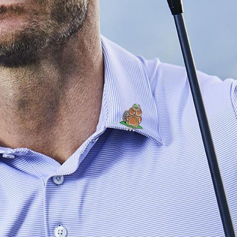 Magnetinis golfo žymeklis Metalinis magnetinis golfo juokingas skrybėlės segtukas Itin poliruotas magnetinis siurbimo kepurės segtukas skirtas golfo naujokams