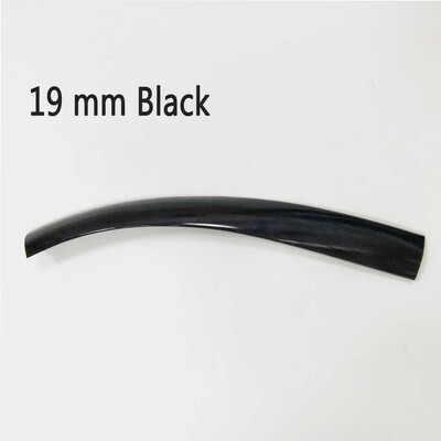 16.4ft 5m duljine 16mm/19mm širine plastične T-ukrasne T-ukrasne letvice za kućište stroja za arkadne igre MAME krom/crno