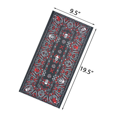 Κάλυμμα ποδηλασίας με αντηλιακό σωλήνα με μοτίβο κρανίου Μπαντάνα Balaclava εξωτερικού χώρου για γυναίκες Αξεσουάρ δώρου απόκριες για ποδηλασία για κάμπινγκ