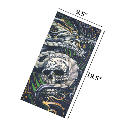 Κάλυμμα ποδηλασίας με αντηλιακό σωλήνα με μοτίβο κρανίου Μπαντάνα Balaclava εξωτερικού χώρου για γυναίκες Αξεσουάρ δώρου απόκριες για ποδηλασία για κάμπινγκ