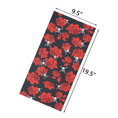 Κάλυμμα ποδηλασίας με αντηλιακό σωλήνα με μοτίβο κρανίου Μπαντάνα Balaclava εξωτερικού χώρου για γυναίκες Αξεσουάρ δώρου απόκριες για ποδηλασία για κάμπινγκ