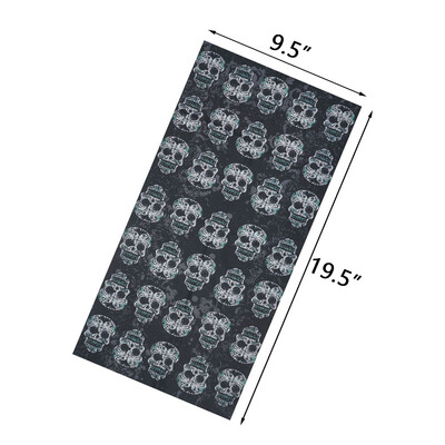 Κάλυμμα ποδηλασίας με αντηλιακό σωλήνα με μοτίβο κρανίου Μπαντάνα Balaclava εξωτερικού χώρου για γυναίκες Αξεσουάρ δώρου απόκριες για ποδηλασία για κάμπινγκ