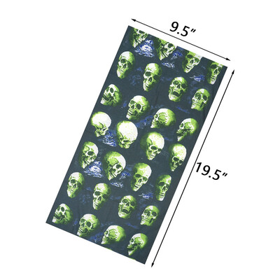 Κάλυμμα ποδηλασίας με αντηλιακό σωλήνα με μοτίβο κρανίου Μπαντάνα Balaclava εξωτερικού χώρου για γυναίκες Αξεσουάρ δώρου απόκριες για ποδηλασία για κάμπινγκ