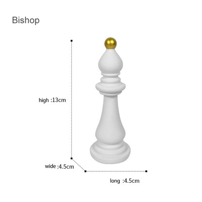 Šachmatų dervos papuošalai Rašomojo stalo dekoras Amatai Karalienė Karalienė Maža Šachmatų statula Šiaurės šalių namų meno kūriniai Svetainės apdaila Baldai