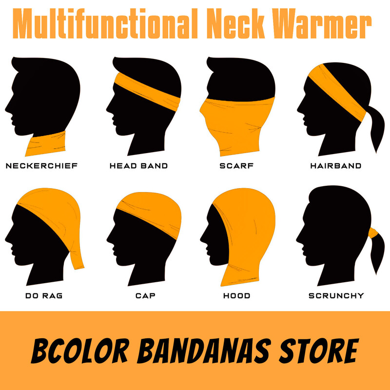 Tubasti maramica svijetlih boja Ženske sportske na otvorenom Bandana rukavice Žuta biciklistička marama Planinarska traka za trčanje Muška maska za lice