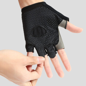 Ръкавици за голф Облекло за мъже Gym Cycling Anti-Slip Anti-Sweat Women Half Finger Reathable Anti-shock Sport Bicycle Motorcycle Glove