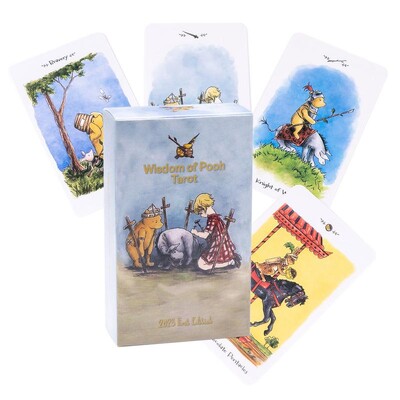 81Pcs Oracle Card Tarot Deck Card Game Wisdom of Bear Tarot Настолна игра с карти Гадаене на карти Инструменти за гадаене