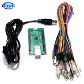 ZXL Twin Players PC Android USB ploča s gumbom Stick Kabel Kontroler za arkadne igre Enkoder s nultom odgodom Enkoder za kontrolu joysticka