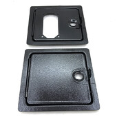 Vrata za kovanice gore/dolje Okretni stroj za prihvat kovanica Zabava Upravljana arkadna željezna crna kasa Vrata DIY dijelovi