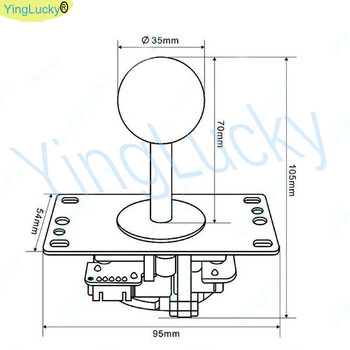 Arcade Copy Sanwa Joystick за Arcade Game, Arcade DIY KIT Controller, game box джойстик, Raspberry Pi, Vending Machine, Neo Geo