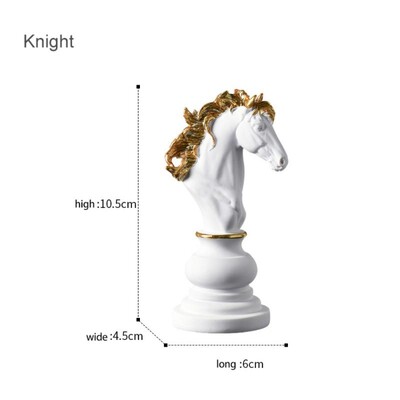 Νέα ρητίνη σκακιστικά κομμάτια Επιτραπέζια παιχνίδια Αξεσουάρ Διεθνή σκακιστικά ειδώλια Ρετρό διακόσμηση σπιτιού Μοντέρνα στολίδια σκακιού Ajedrez