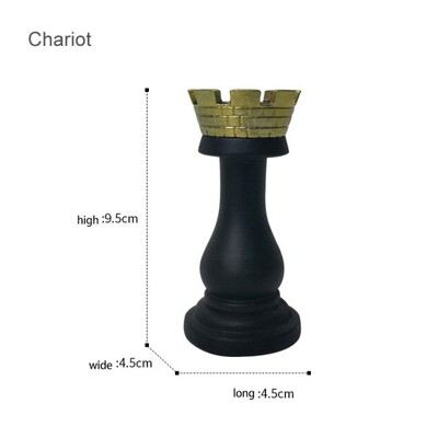 Νέα ρητίνη σκακιστικά κομμάτια Επιτραπέζια παιχνίδια Αξεσουάρ Διεθνή σκακιστικά ειδώλια Ρετρό διακόσμηση σπιτιού Μοντέρνα στολίδια σκακιού Ajedrez