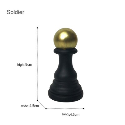 Νέα ρητίνη σκακιστικά κομμάτια Επιτραπέζια παιχνίδια Αξεσουάρ Διεθνή σκακιστικά ειδώλια Ρετρό διακόσμηση σπιτιού Μοντέρνα στολίδια σκακιού Ajedrez