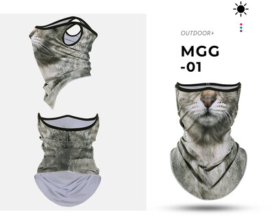 3D Mačka Pas Slatka životinja Balaclava Motocikl Motokros Skijanje Snowboard Šešir Podstava za kacigu Biker Ovratnik Toplija Kapa za lice Biciklistička Pokrivala za glavu