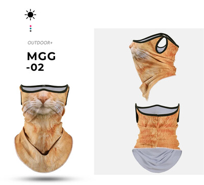 3D Mačka Pas Slatka životinja Balaclava Motocikl Motokros Skijanje Snowboard Šešir Podstava za kacigu Biker Ovratnik Toplija Kapa za lice Biciklistička Pokrivala za glavu