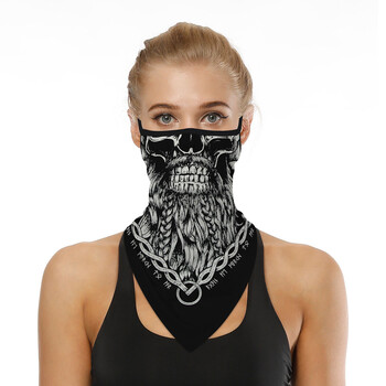 Halloween Skull Death Punk Scary Cosplay Face Mask Κασκόλ λαιμού Μάσκες Bandana Headband Balaclava