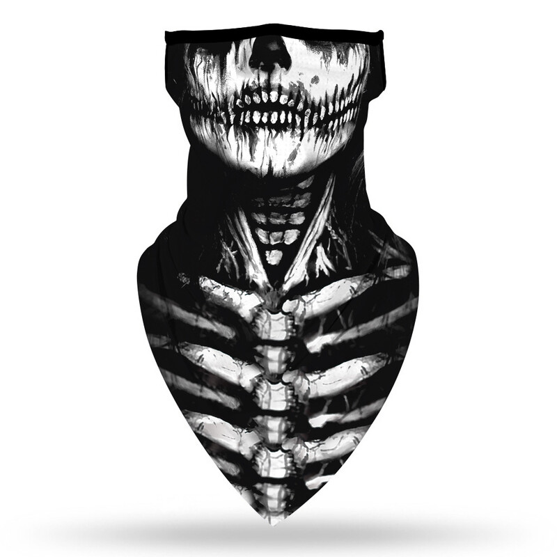 Halloween Skull Death Punk Scary Cosplay maska za lice vratni šal maske bandana traka za glavu balaclava
