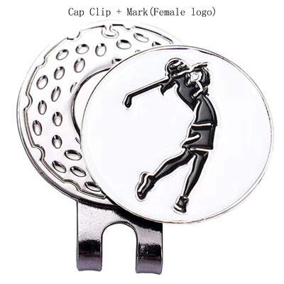 Golfo kepurės segtukas Golfo kamuoliuko ženklas Magnetinis adsorbcinis golfo žymeklis Nuimamas metalinis golfo kepurės dangtelio spaustukai Golfo priedai Golfo dovanos