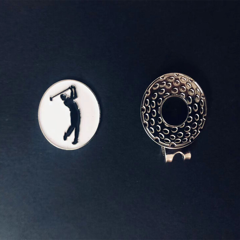 Golfo kepurės segtukas Golfo kamuoliuko ženklas Magnetinis adsorbcinis golfo žymeklis Nuimamas metalinis golfo kepurės dangtelio spaustukai Golfo priedai Golfo dovanos