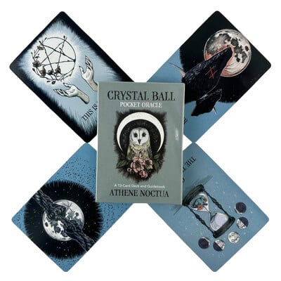 Crystal Ball Pocket Oracle Cards A 13 English Divination Tarot Edition Deck Borad Games