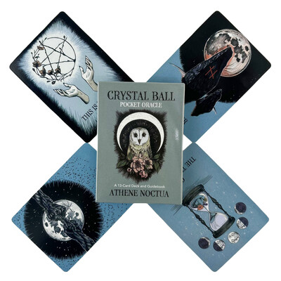 Crystal Ball Pocket Oracle Cards A 13 English Divination Tarot Edition špil Borad Games