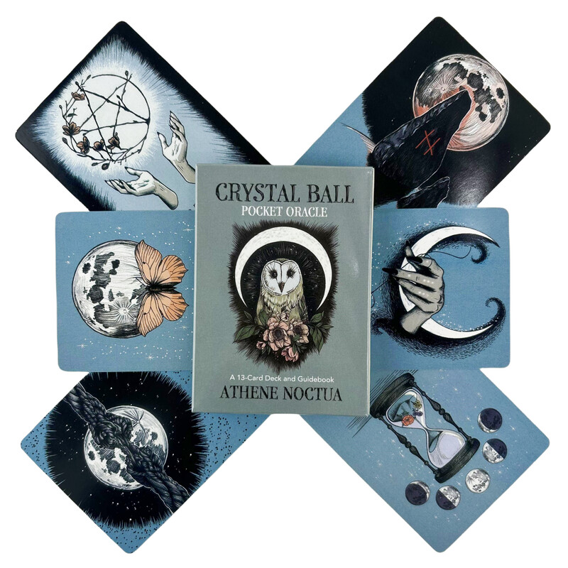 Crystal Ball Pocket Oracle Cards A 13 English Divination Tarot Edition špil Borad Games