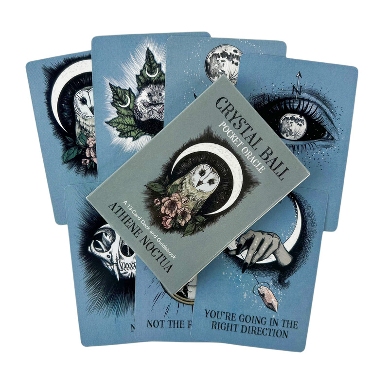 Crystal Ball Pocket Oracle Cards A 13 English Divination Tarot Edition špil Borad Games