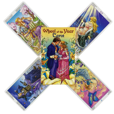 Wheel of Year Cards Tarot A 78 Deck Oracle English Visions Divination Edition Borad Παίζοντας Παιχνίδια