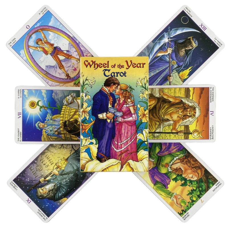 Wheel of Year Cards Tarot A 78 Deck Oracle English Visions Divination Edition Borad Παίζοντας Παιχνίδια