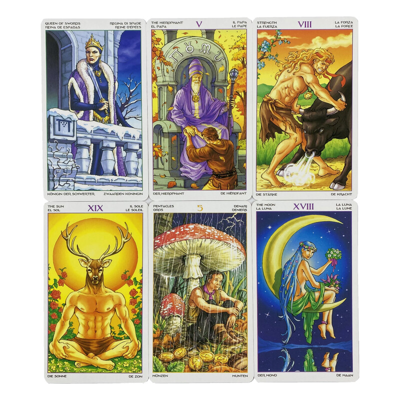 Wheel of Year Cards Tarot A 78 Deck Oracle English Visions Divination Edition Borad Παίζοντας Παιχνίδια