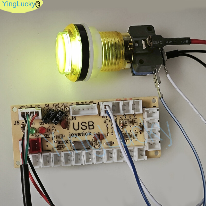 10 kom Arcade LED tipka 12V 30 mm botones arkada s mikroprekidačem za Arcade diy kit zamjenske dijelove Arcade tipka