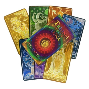 X\'mas Elf Tarot Cards Christmas Green Divination Deck English Versions Edition Oracle Board Игра на настолни игри за парти