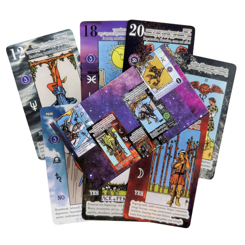 Pustinjak Tarot Karte s porukama Proricanje Proricanje sudbine Oracle Špil za obuku Zabava Društvena igra Party Edition