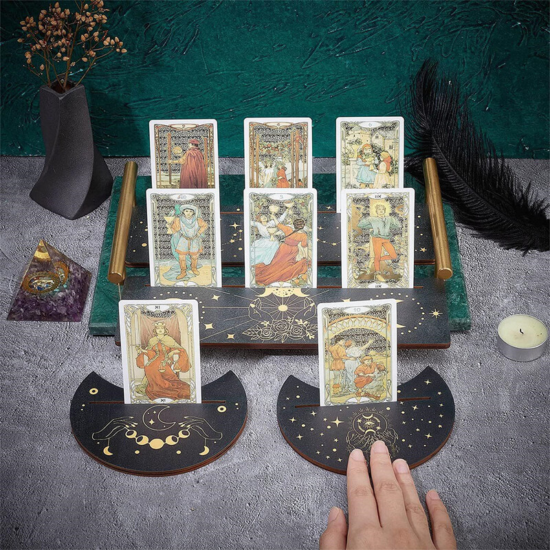 Drvena baza tarot karata za prikaz kartice, stabilna, izdržljiva, držač stalka za tarot karte, darovi za entuzijaste, dodaci za igre proricanja
