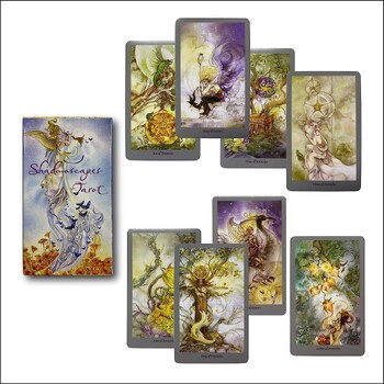 Shadowscapes Tarot 78 карти/комплект 12x7cm красив лилав дизайн за приятели подарък настолна игра празнично парти свободно време забавни игри