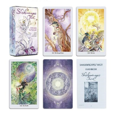 Shadowscapes Tarot 78 Κάρτες/Σετ 12x7cm Όμορφο Μωβ Σχέδιο για Φίλους Δώρο Επιτραπέζιο Παιχνίδι Γιορτινό Πάρτυ Αναψυχής Αστεία Παιχνίδια