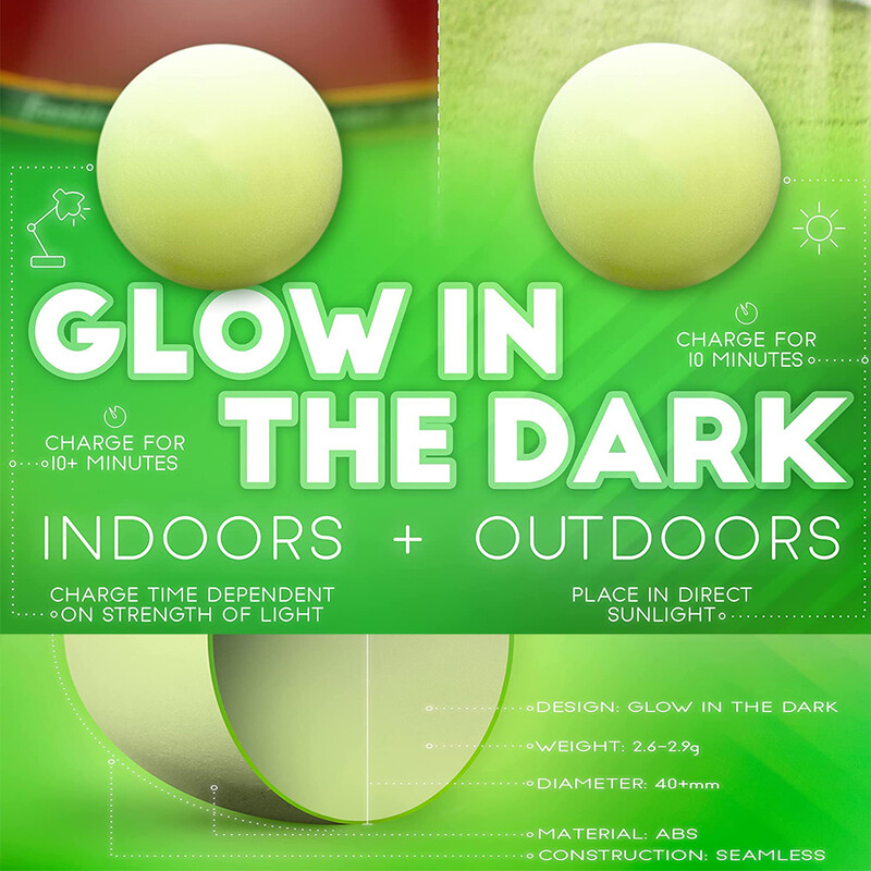 Το σετ Dark Beer Pong, Σετ Κυπέλλου για πάρτι Beer Pong, Κύπελλα LED Beer Pong και Glow-in-The-Dark Balls, 16 oz, σετ 22