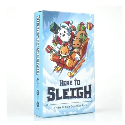Here to Slay Here to Sleigh Holiday Expansion Pack Joc de cărți strategice pentru copii, adolescenți, adulți 2-6 jucători