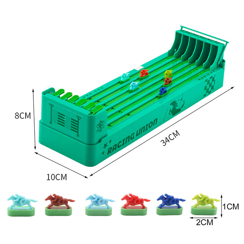 Vintage zirgu sacīkšu galda spēle Portatīvā derbija sacīkšu spēle ģimenes spēļu vakaram
